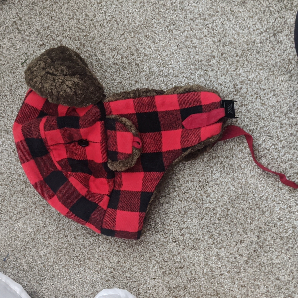 Buffalo plaid hat